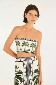 Top Reto Estampado Jardim Tropical - farm rio - comprar online