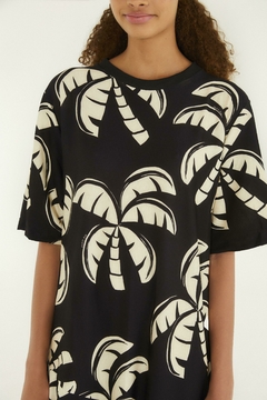 Vestido Midi Estampado Coqueirada - farm rio na internet