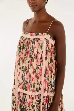 Vestido Cropped Estampado Jardim De Flor - FARM na internet