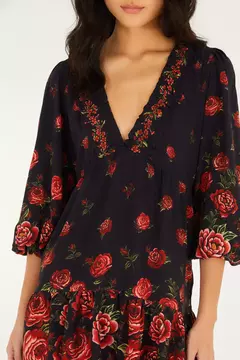 vestido curto rosalia - FARM - ELMÊ