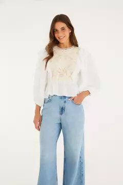 Calça Jeans Wide - farm rio na internet