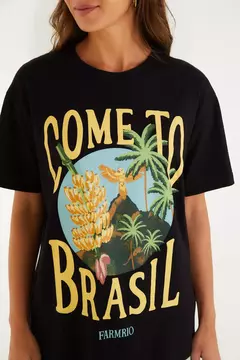 T-SHIRT MEDIA BANANA COME TO BRASIL - FARM RIO - ELMÊ