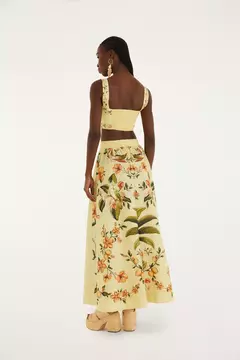 Saia Evasê Estampada Bosque Chic - FARM - ELMÊ