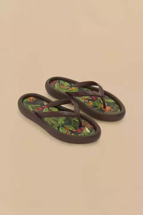 Chinelo Canoa estampa beleza tropical - farm apé - comprar online