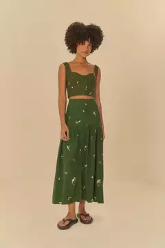 Chinelo Canoa estampa beleza tropical - farm apé - loja online