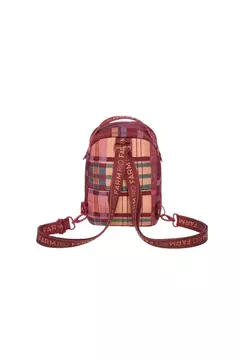 Mini Mochila Borogodó Sofia Xadrez - FARM ME LEVA na internet
