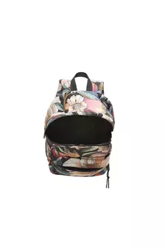MOCHILA XODÓ ROMANCE EM FLOR MARROM - farm me leva - ELMÊ