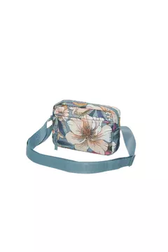 BOLSA ZIRIGUIDUM ROMANCE EM FLOR AZUL - farm me leva - comprar online