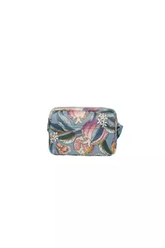 BOLSA ZIRIGUIDUM ROMANCE EM FLOR AZUL - farm me leva - ELMÊ