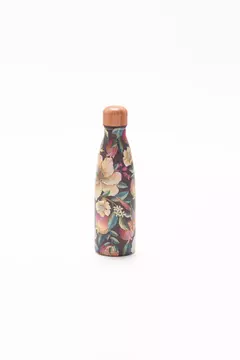 GARRAFA GLUB GLUB 500ML ROMANCE EM FLOR MARROM - farm me leva - comprar online