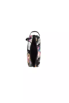 NECESSAIRE AMÔ ROMANCE EM FLOR MARROM - farm me leva - ELMÊ
