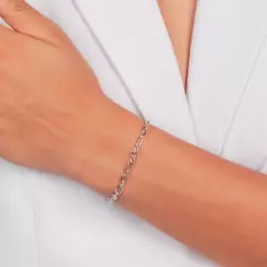 pulseira cida ródio branco - comprar online
