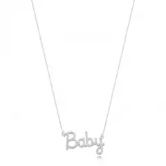 Colar baby ródio branco