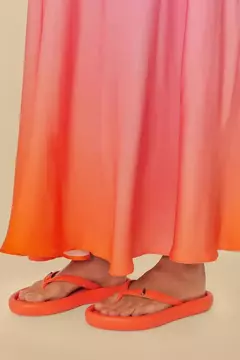 Imagem do Chinelo Canoa Com Pin laranja - farm apé