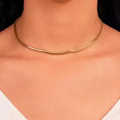 Choker malha snake ouro - comprar online