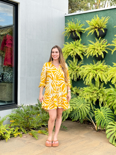 vestido pietra coral amarelo