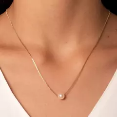 colar pérola ouro G