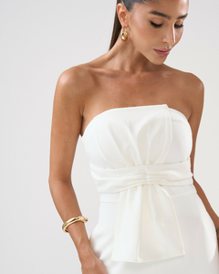 Macacão Monise Off White - ELMÊ