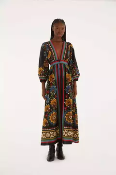 vestido longo lenço latina - farm rio na internet
