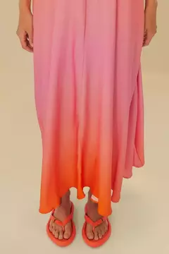Chinelo Canoa Com Pin laranja - farm apé - loja online