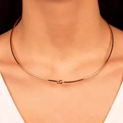 choker aro nó ouro - comprar online