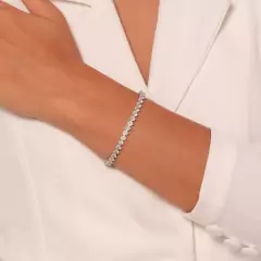 pulseira Riviera genebra cristal ródio branco - comprar online