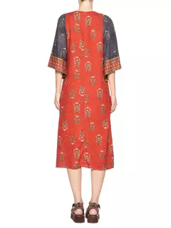 Vestido Midi Estampa Botteh - maria filó - loja online