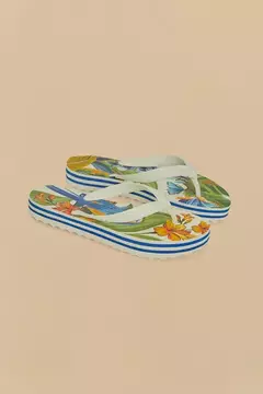 Chinelo Rainbow estampa arara - farm apé - loja online