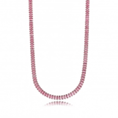 Choker riviera baguete rubelita
