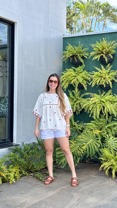 BLUSA BORDADO ESPELHINHO SALÁ - MARIA FILÓ - loja online