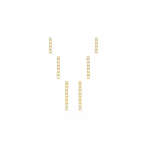 Trio brinco riviera ouro