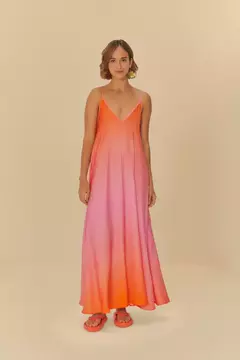 Chinelo Canoa Com Pin laranja - farm apé
