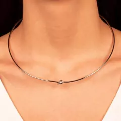 choker aro nó ródio branco - comprar online