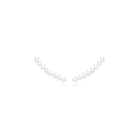 semi  joia banhada a ouro/ródio branco - acessórios - brinco - ear cuff - argola