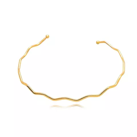 choker Ondulado Liso - ouro - comprar online