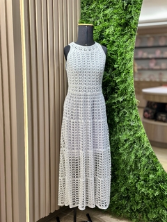 vestido tricot Suzana - off white