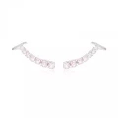 Ear cuff layla rosa quartzo