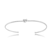 Bracelete nó ródio branco
