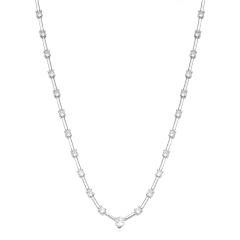 choker diana ródio branco