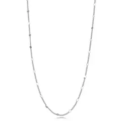 Colar mini Chapas Redondas - ródio branco - comprar online