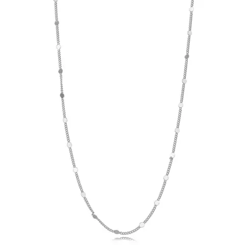 Colar mini Chapas Redondas - ródio branco - comprar online