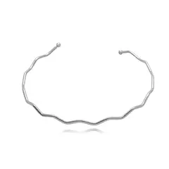 choker Ondulado Liso - Ródio branco - comprar online