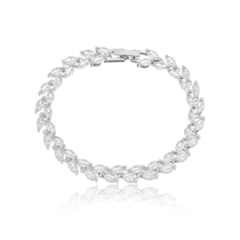 pulseira Riviera navete ródio branco