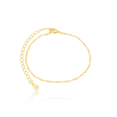 Pulseira malha detalhada ouro