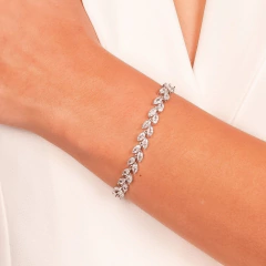 pulseira Riviera navete ródio branco - comprar online