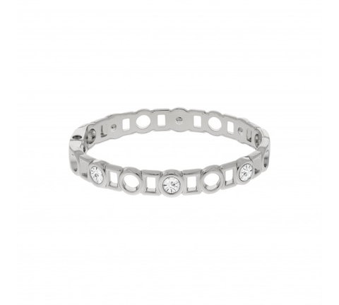 bracelete cristais prata