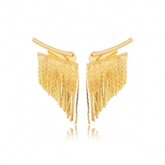 brinco franjas Mariana ouro