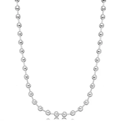 choker bolas lisas ródio branco