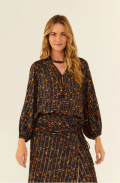 Blusa Estampa Jardim - Maria filó - comprar online