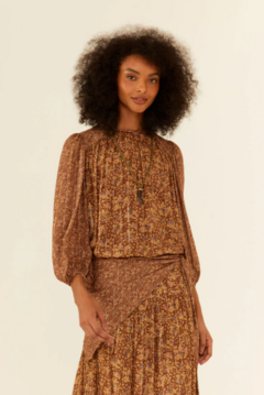Vestido Midi Estampa Liz - MARIA FILÓ - comprar online